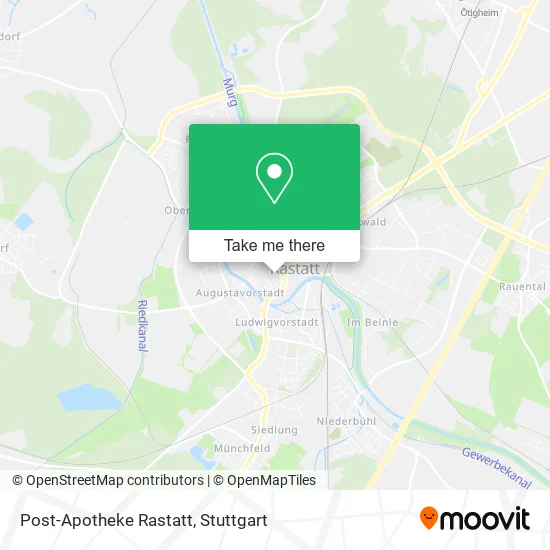 Карта Post-Apotheke Rastatt