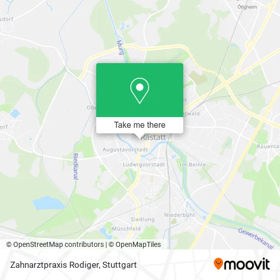 Карта Zahnarztpraxis Rodiger