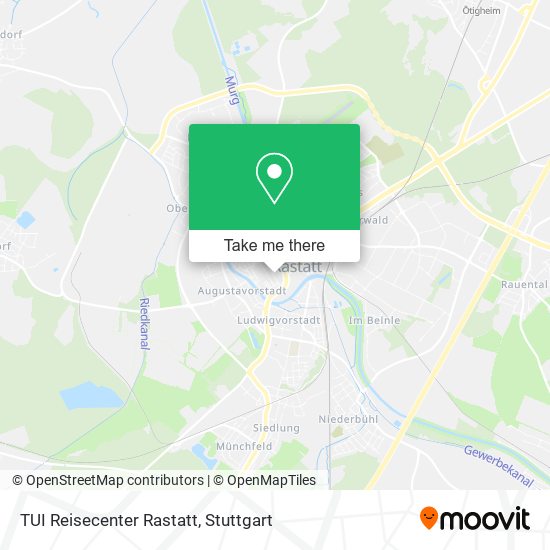 TUI Reisecenter Rastatt map