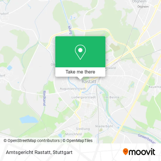 Карта Amtsgericht Rastatt