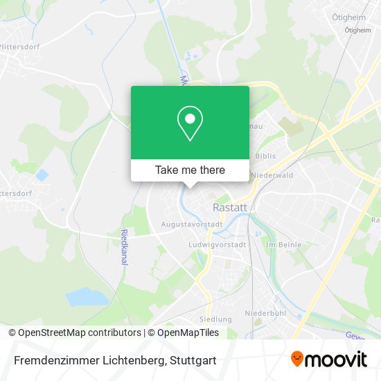 Fremdenzimmer Lichtenberg map