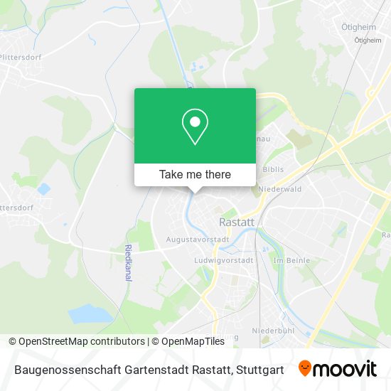 Baugenossenschaft Gartenstadt Rastatt map