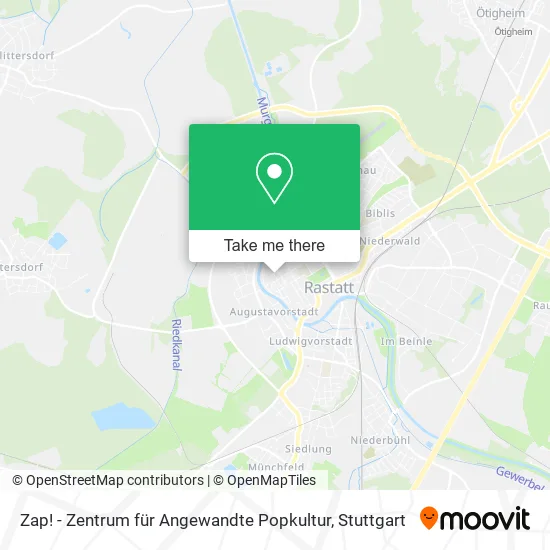 Карта Zap! - Zentrum für Angewandte Popkultur