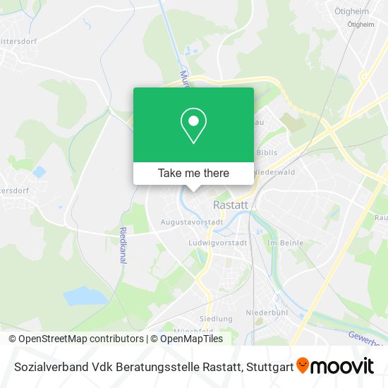 Sozialverband Vdk Beratungsstelle Rastatt map