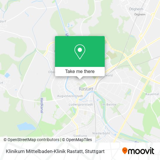 Klinikum Mittelbaden-Klinik Rastatt map