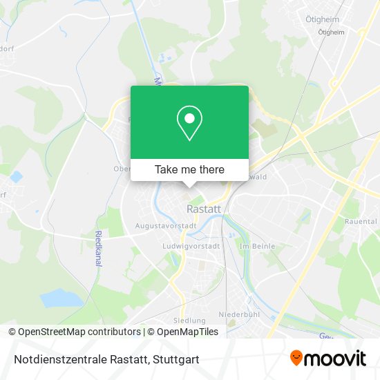 Notdienstzentrale Rastatt map