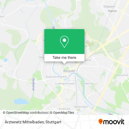 Карта Ärztenetz Mittelbaden