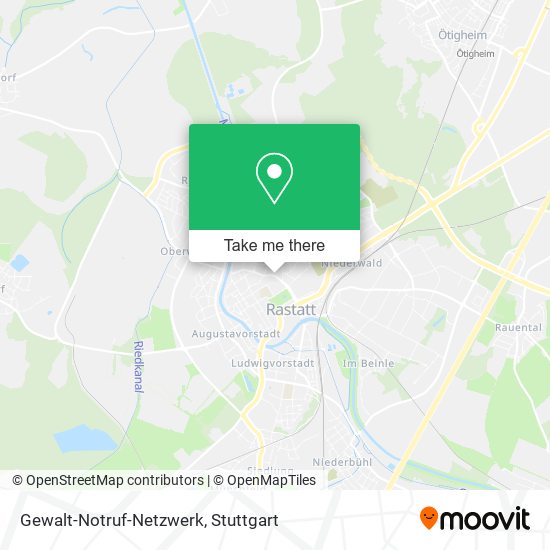 Карта Gewalt-Notruf-Netzwerk