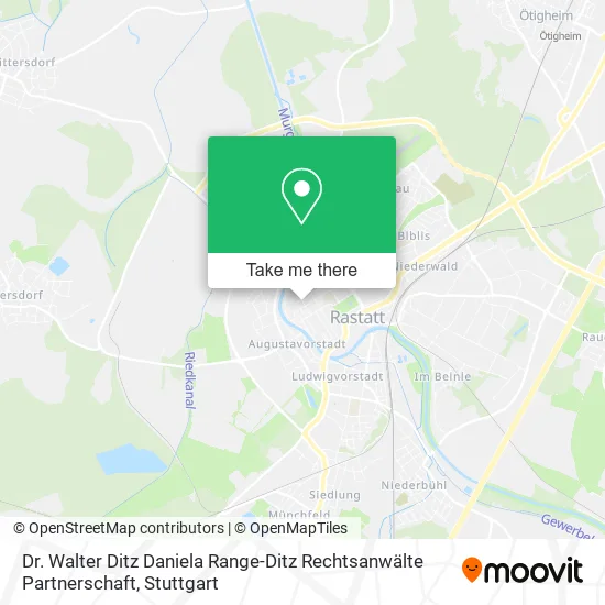 Карта Dr. Walter Ditz Daniela Range-Ditz Rechtsanwälte Partnerschaft