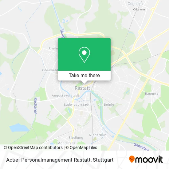 Карта Actief Personalmanagement Rastatt