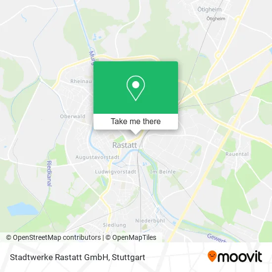 Карта Stadtwerke Rastatt GmbH