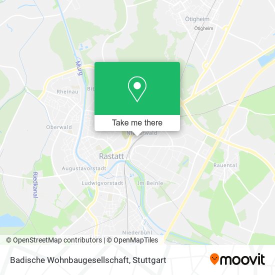 Badische Wohnbaugesellschaft map