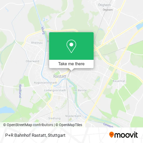 Карта P+R Bahnhof Rastatt