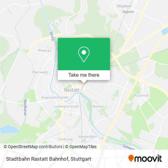 Stadtbahn Rastatt Bahnhof map