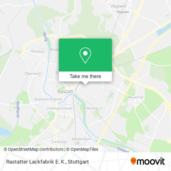 Rastatter Lackfabrik E. K. map
