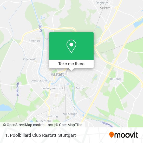Карта 1. Poolbillard Club Rastatt