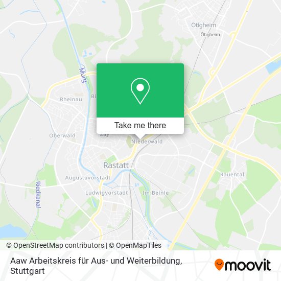 Aaw Arbeitskreis für Aus- und Weiterbildung map