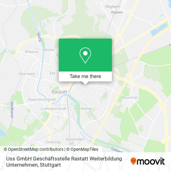 Uss GmbH Geschäftsstelle Rastatt Weiterbildung Unternehmen map