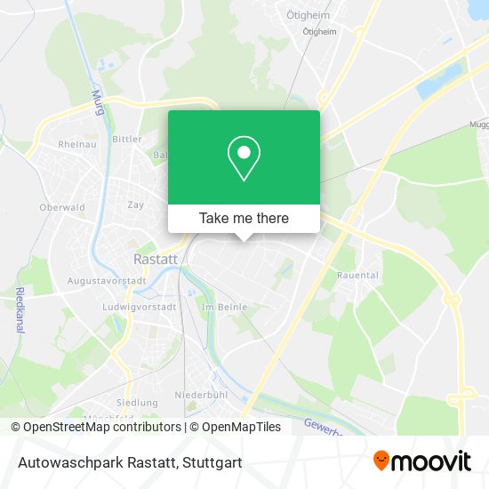 Карта Autowaschpark Rastatt