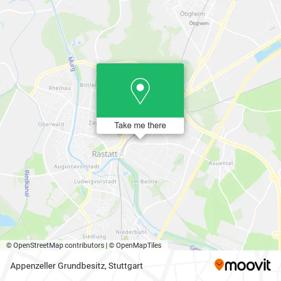 Карта Appenzeller Grundbesitz