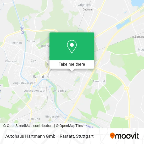 Карта Autohaus Hartmann GmbH Rastatt