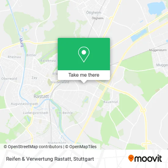 Карта Reifen & Verwertung Rastatt