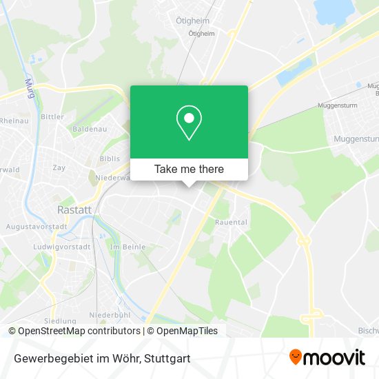 Gewerbegebiet im Wöhr map