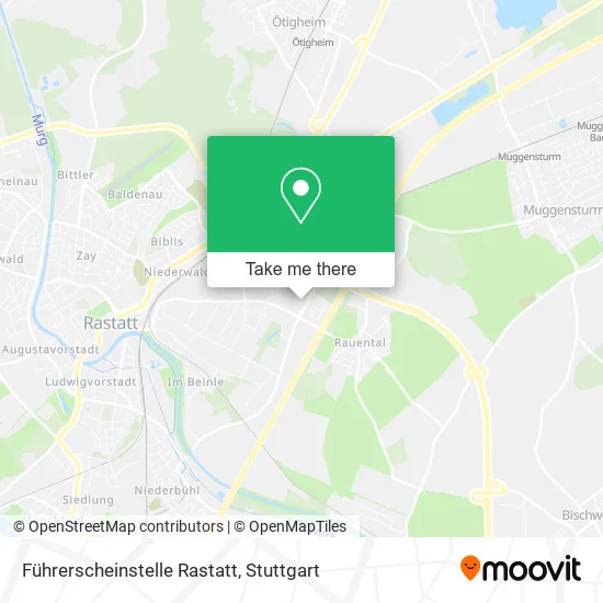 Карта Führerscheinstelle Rastatt