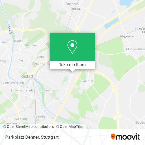 Parkplatz Dehner map