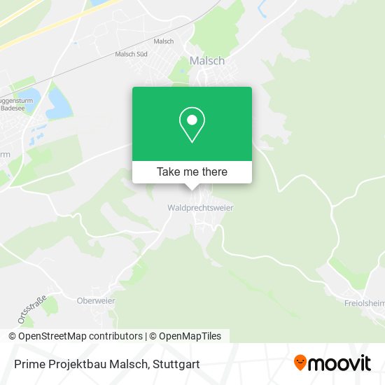 Prime Projektbau Malsch map