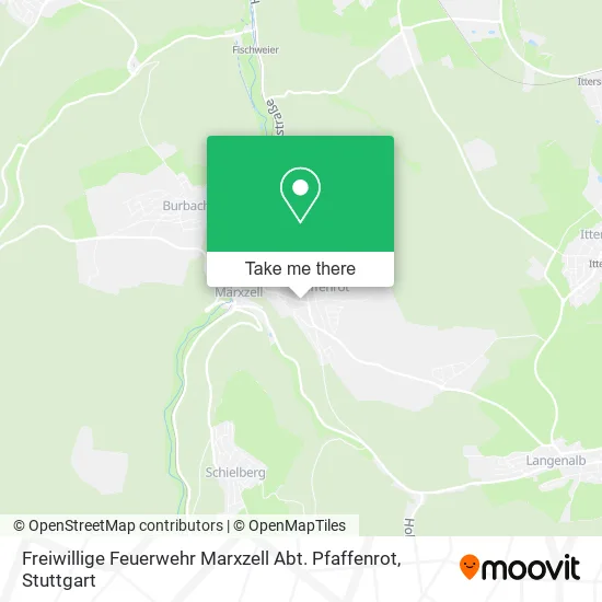 Карта Freiwillige Feuerwehr Marxzell Abt. Pfaffenrot