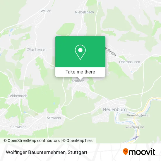 Карта Wolfinger Bauunternehmen