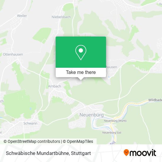 Schwäbische Mundartbühne map