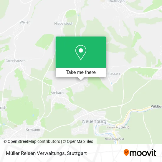 Карта Müller Reisen Verwaltungs