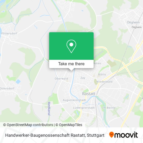 Handwerker-Baugenossenschaft Rastatt map