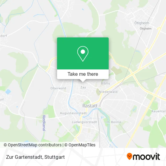 Карта Zur Gartenstadt