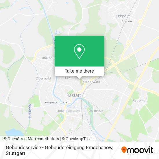Карта Gebäudeservice - Gebäudereinigung Emschanow