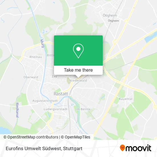Карта Eurofins Umwelt Südwest
