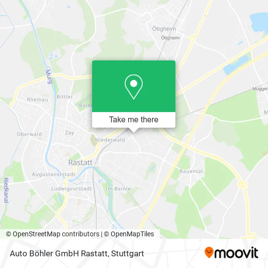 Карта Auto Böhler GmbH Rastatt