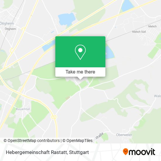 Карта Hebergemeinschaft Rastatt
