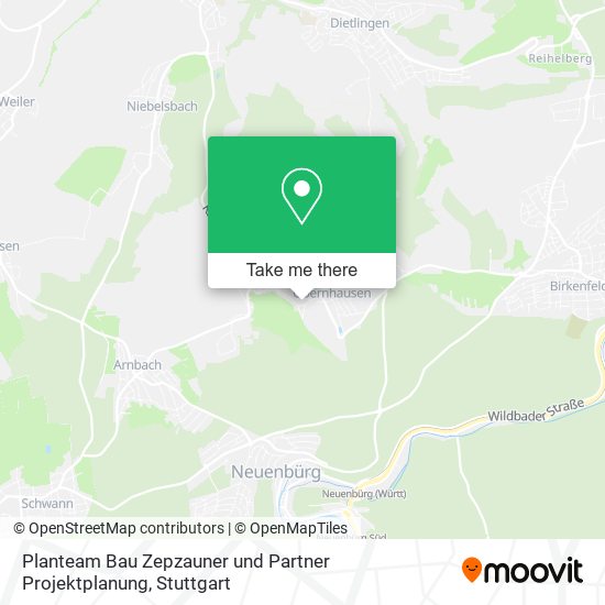 Planteam Bau Zepzauner und Partner Projektplanung map