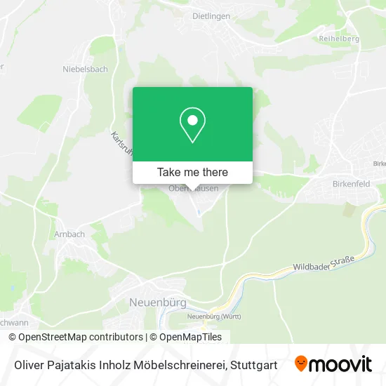 Карта Oliver Pajatakis Inholz Möbelschreinerei