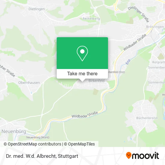Карта Dr. med. W.d. Albrecht