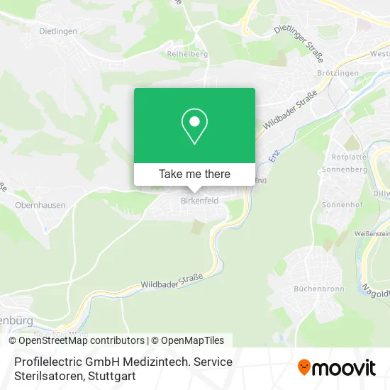 Карта Profilelectric GmbH Medizintech. Service Sterilsatoren
