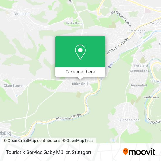 Touristik Service Gaby Müller map