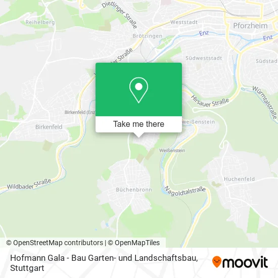 Карта Hofmann Gala - Bau Garten- und Landschaftsbau