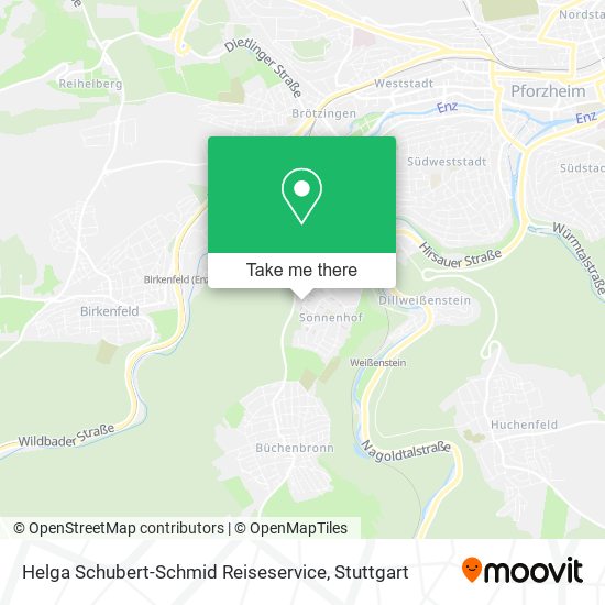 Helga Schubert-Schmid Reiseservice map