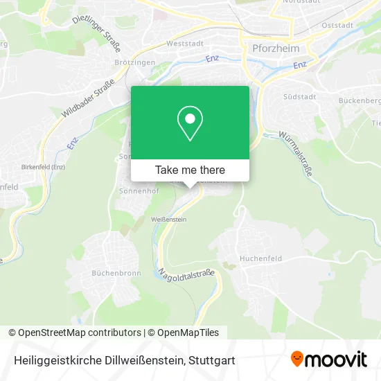 Карта Heiliggeistkirche Dillweißenstein