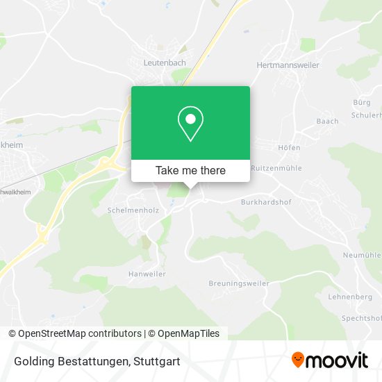 Golding Bestattungen map