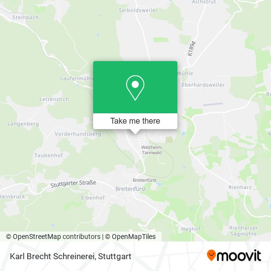 Karl Brecht Schreinerei map